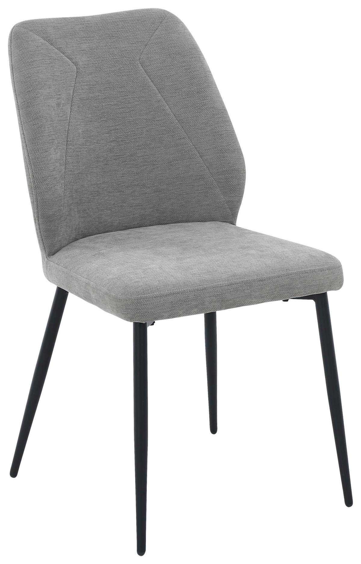 Stolica Tena - siva/crna, Basics, metal/tekstil (46,5/86,5/59cm) - Based