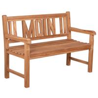 Gartenbank Woodie Teak massiv - Teakfarben, Basics, Holz (150/89/60cm) - Gardenson