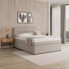 Boxbett Marco ca. 160x200 cm Taupe - Taupe/Schwarz, MODERN, Holz/Kunststoff (160/200cm) - Bessagi Home