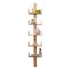 Stenski Regal Pepe, Bor, Masivno, Naravna - barve bora, Natur, les (35/180/17cm) - MID.YOU