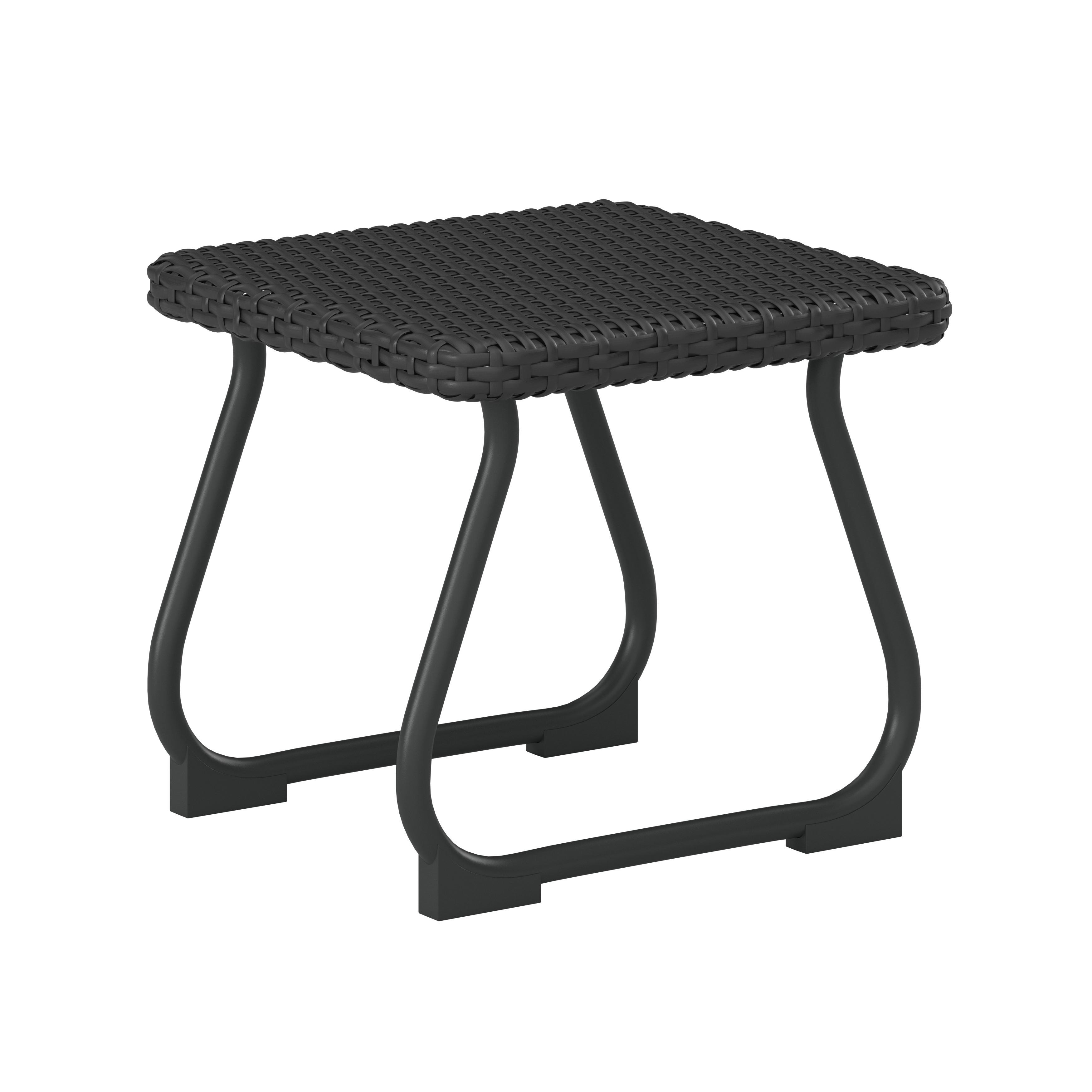 BALKONGMÖBLER SET AUGUSTINA - mörkgrå, Modern, metall/plast - Bessagi Garden