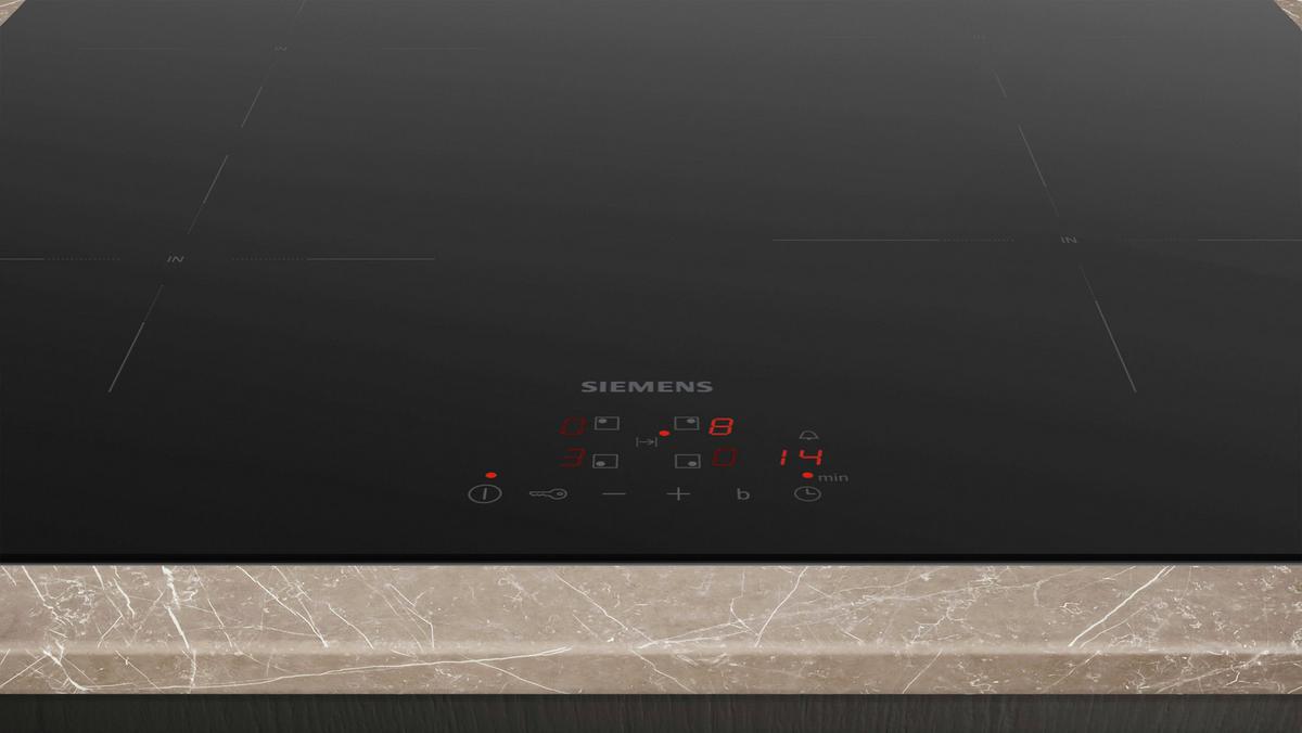 Backofenset EQPOWER33I Schwarz - Edelstahlfarben/Schwarz, MODERN, Glas/Metall (59,4/59,5/54,8cm) - Siemens