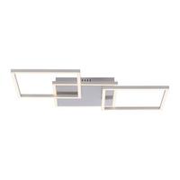 LED-Deckenleuchte Iven max. 21 Watt - Silberfarben, Kunststoff/Metall (75/53/7,3cm)