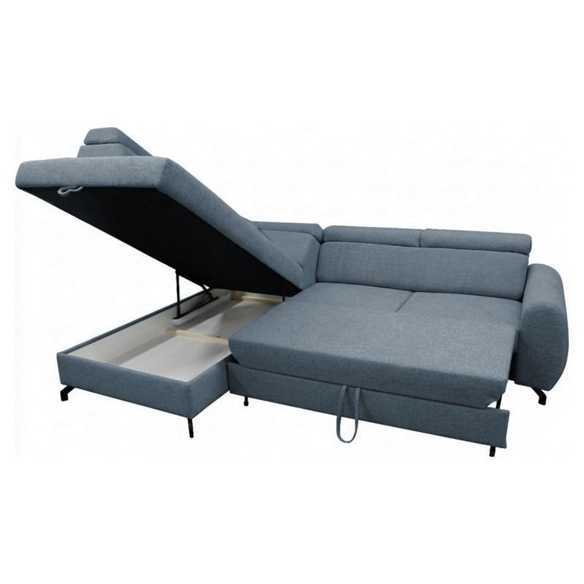 Kutna Garnitura Riva - zlatne boje, Moderno, tekstil/metal (195/78-99/260cm) - Modern Living