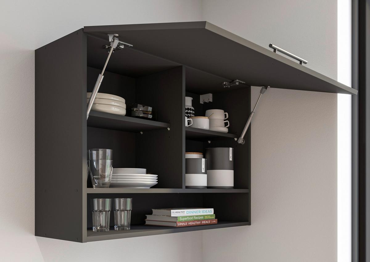 Konyhablokk Gépek Nélkül Berlin Zb 260 Black +bel. - fekete/Artisan tölgy, Design, faalapú anyag/fém (260cm) - MID.YOU