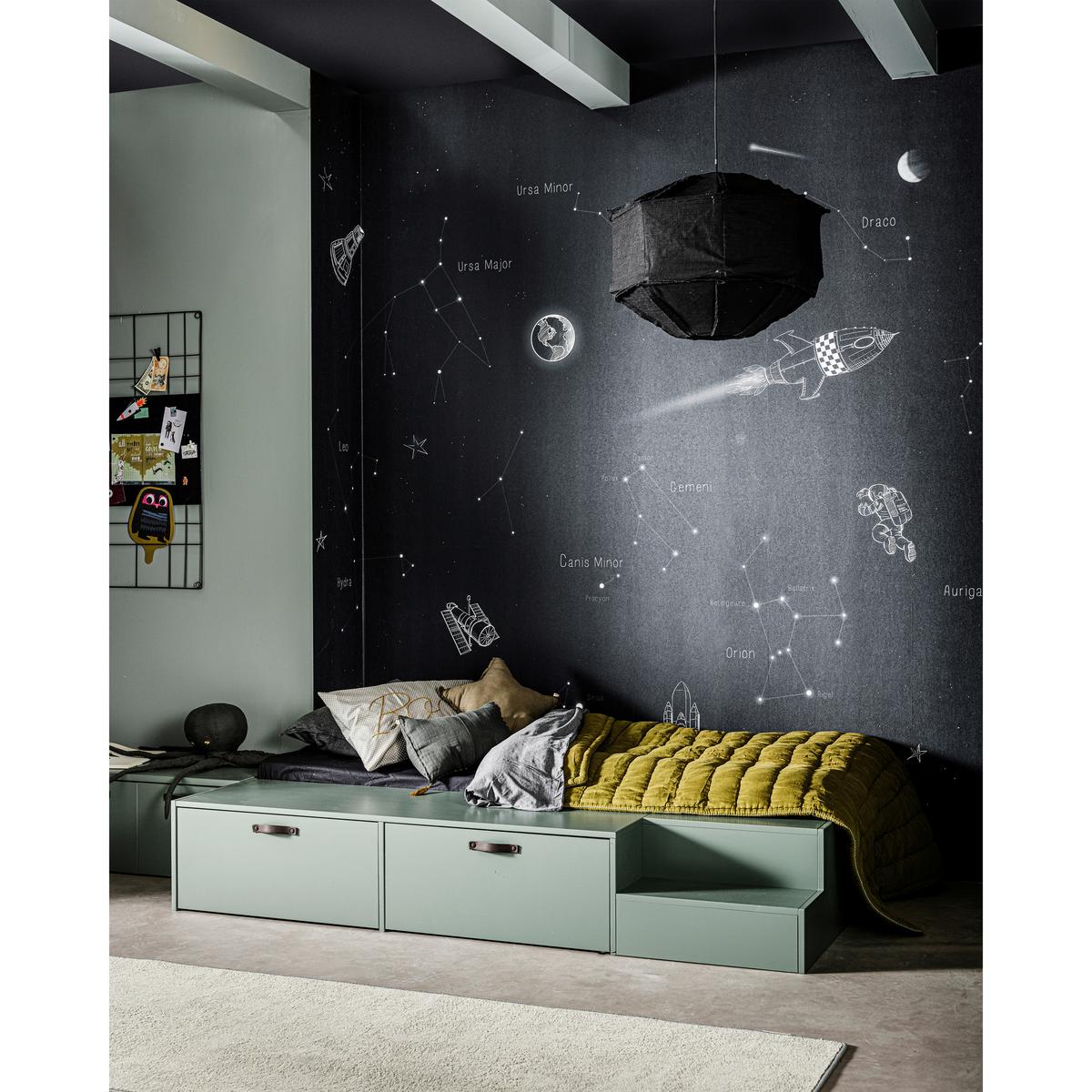 Bett Stage Dunkelgrün ca. 80x200 cm - Dunkelgrün, Design, Holz (80/200cm) - Livetastic