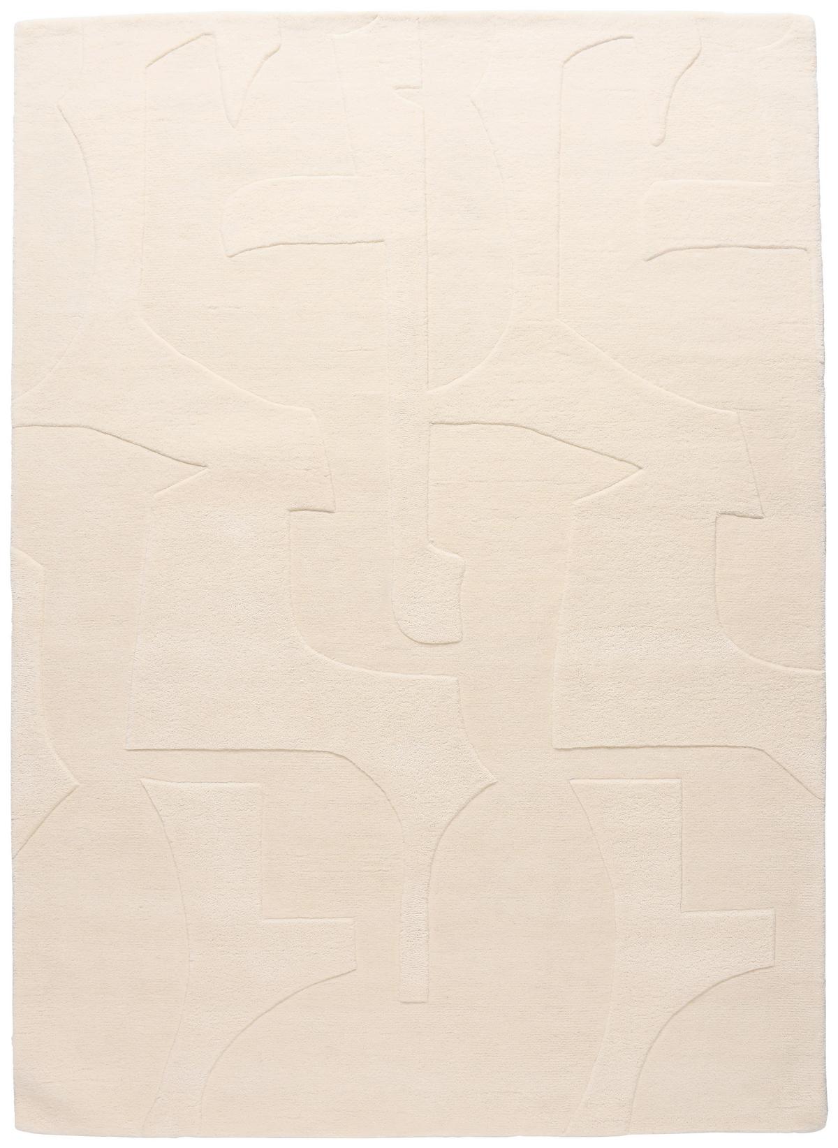 Wollteppich Bermudez Creme ca. 160x230cm - Creme, Basics, Textil (160/230cm)