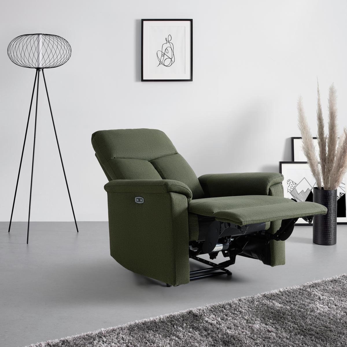 Relaxsessel Lewis Grün - Schwarz/Grün, MODERN, Holz/Kunststoff (81/108/94cm) - Mömax