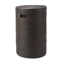 KOSZ NA PRANIE CINO - ciemnobrązowy, Basics, drewno (37/60cm) - Aquanova