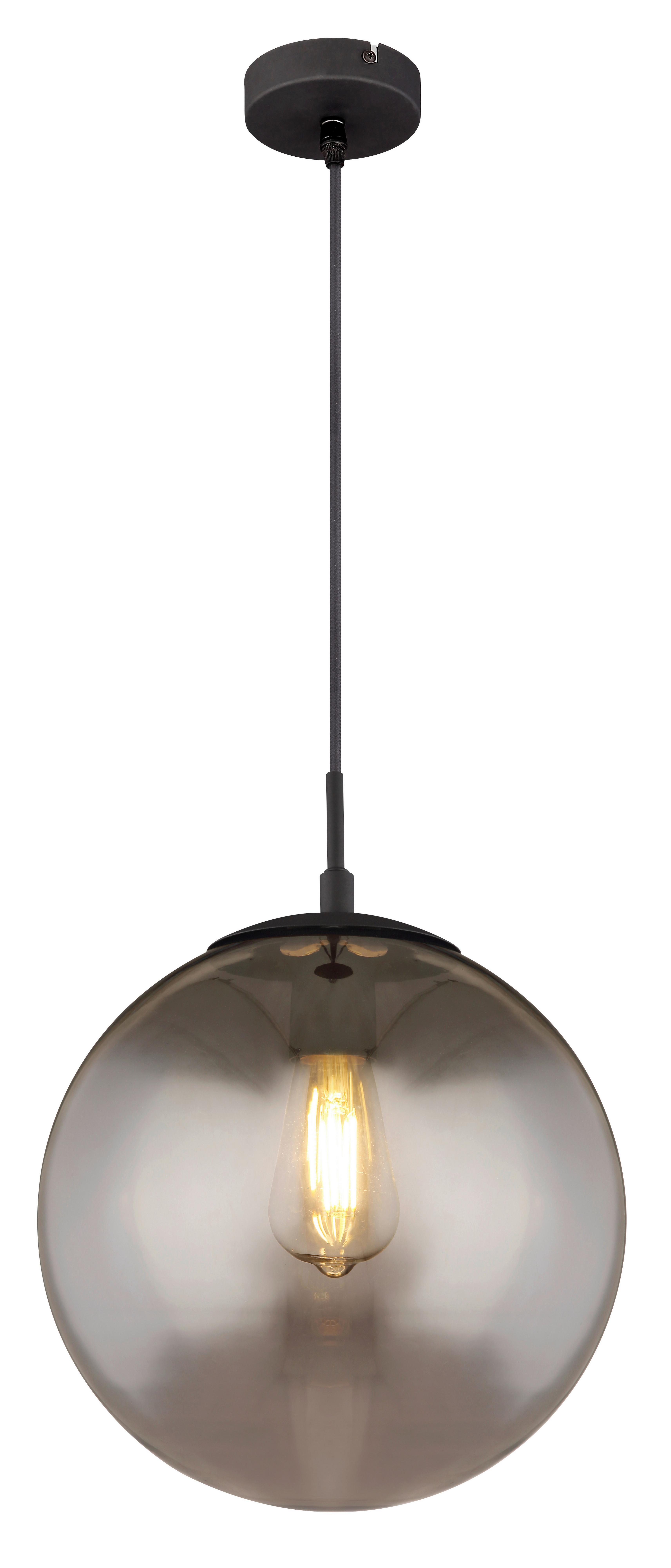Viseča Svetilka 15830h1 Blama - črna, Design, kovina/steklo (30/120cm) - Globo