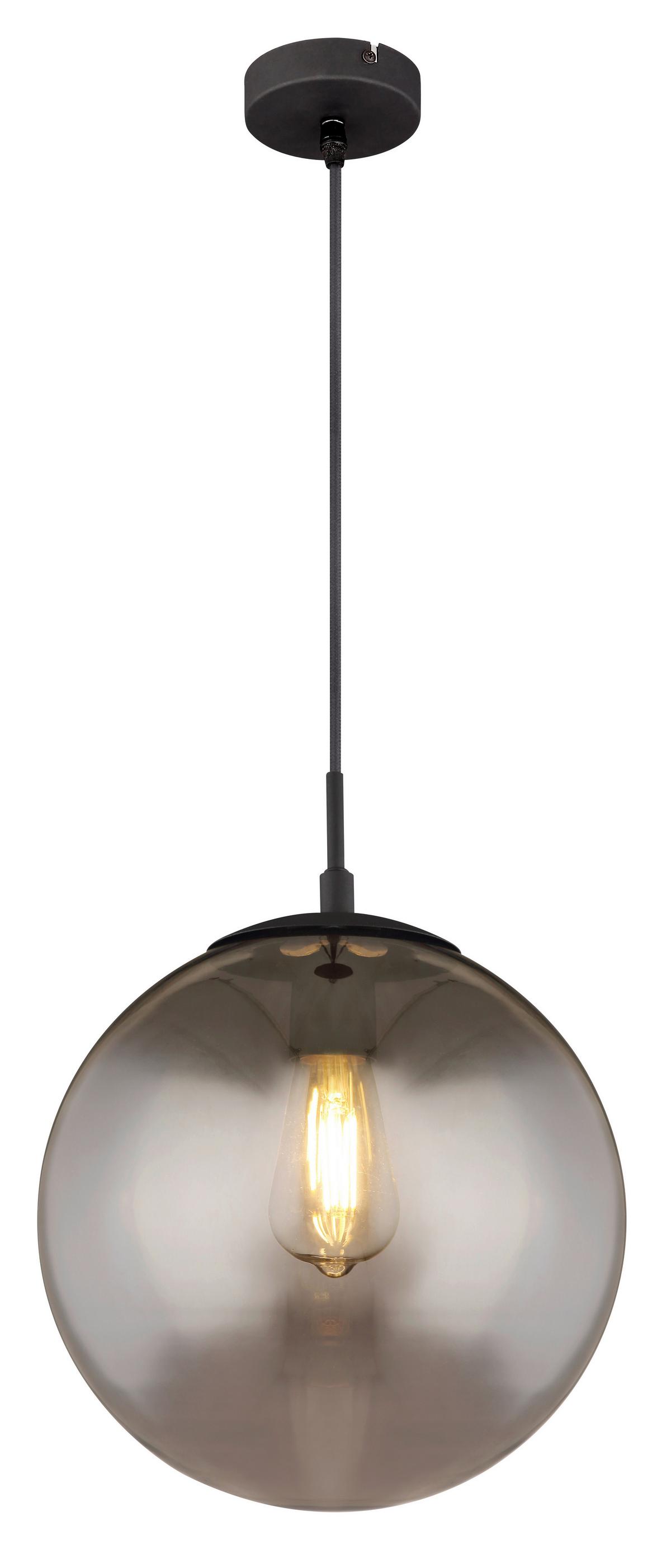Viseča Svetilka 15830h1 Blama - črna, Design, kovina/steklo (30/120cm) - Globo