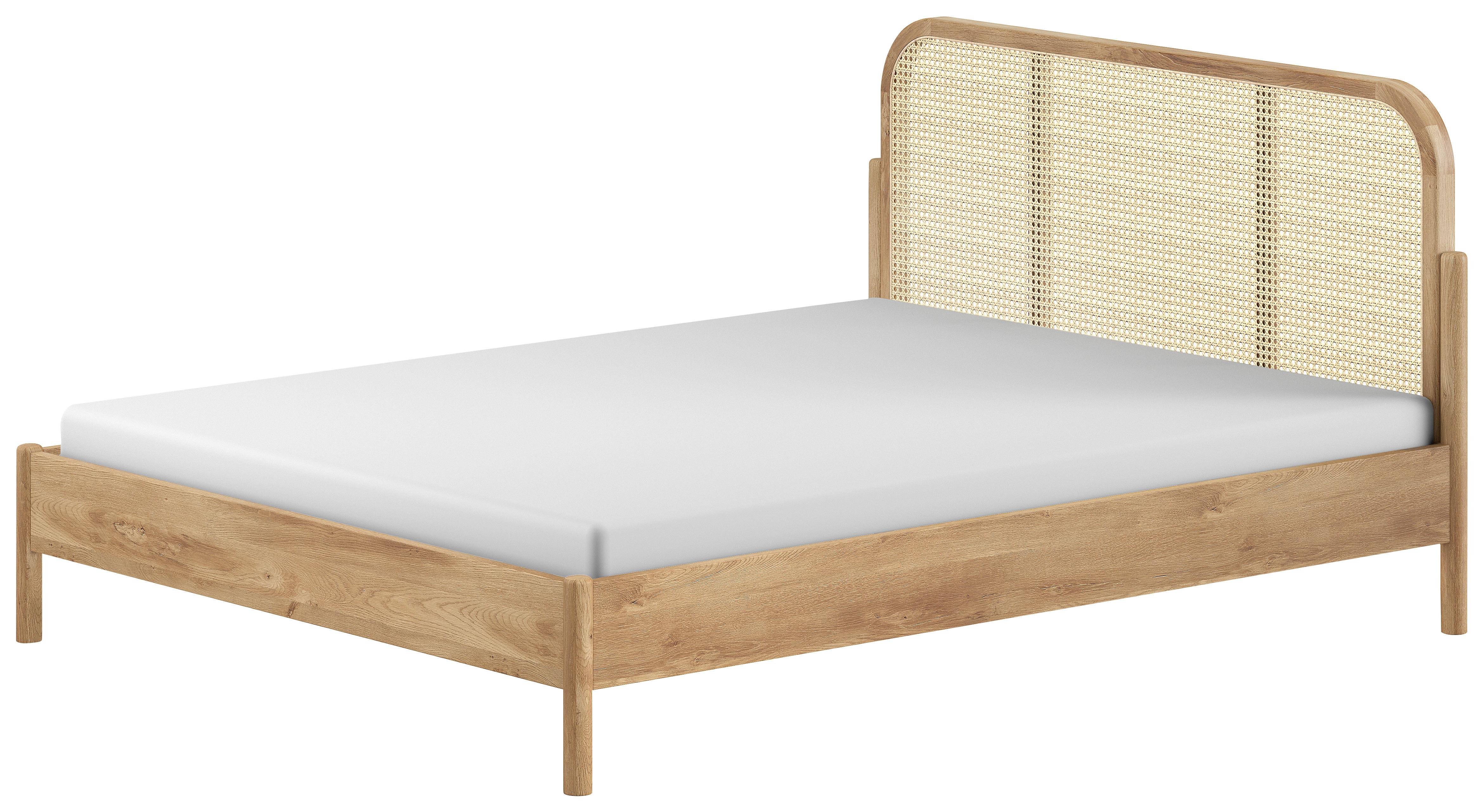 Bett Olive ca. 160x200 Eichefarben - Eichefarben, MODERN, Holz/Holzwerkstoff (160/200cm) - MID.YOU