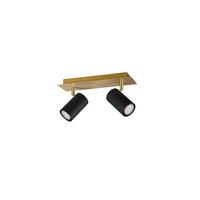 Strahler Marley Schwarz/Gold max. 35 Watt - Goldfarben/Schwarz, Basics, Metall (30/9/15cm) - Trio Leuchten