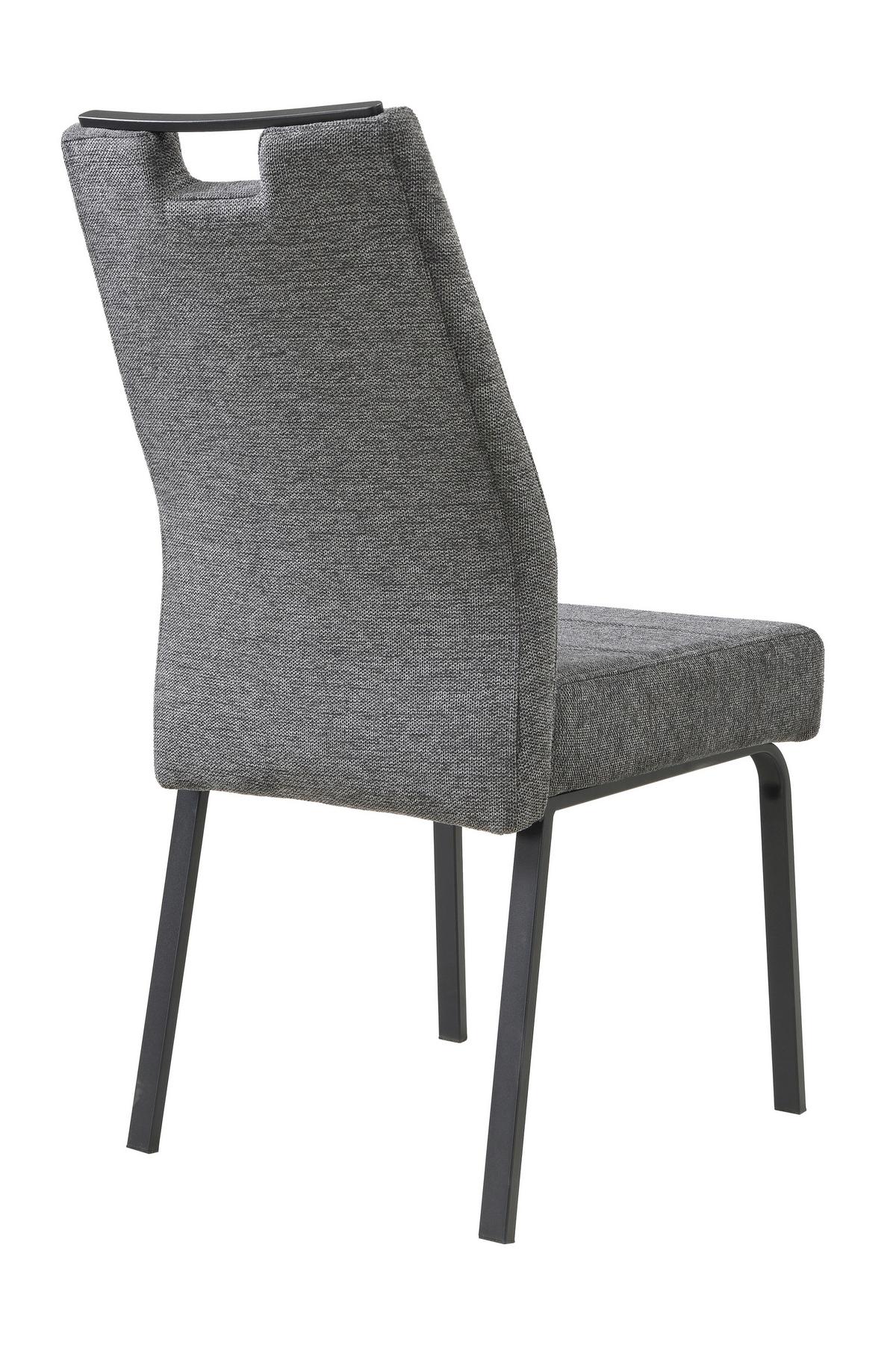 TISCHGRUPPE EBRO G - Eichefarben/Anthrazit, MODERN, Holzwerkstoff/Textil (140 - 180/76/90cm) - MID.YOU