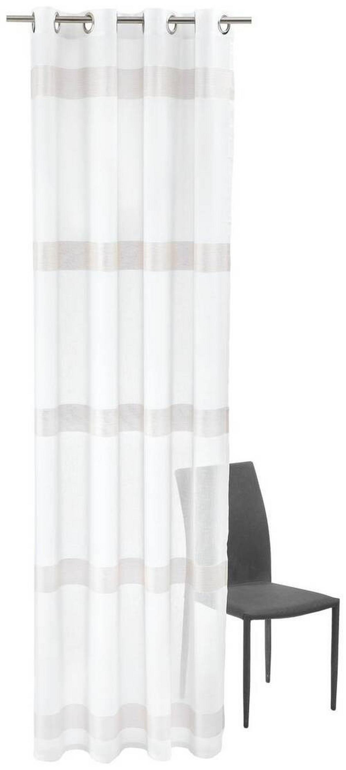 ZASŁONA NA PRZELOTKACH LASOPASO - kremowy, Basics, tkanina (140/245cm) - Esposa