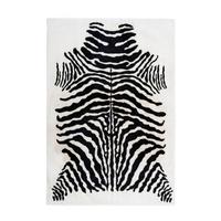 HOCHFLORTEPPICH RABBIT ANIMAL - Weiss/Schwarz, Konventionell, Textil (160/230cm) - Kayoom