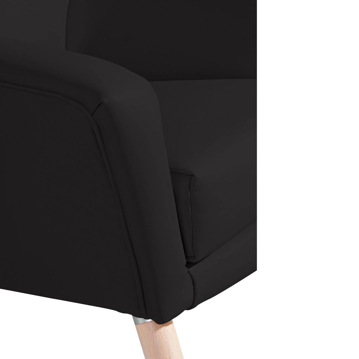 SESSEL ALEGRO - Buchefarben/Schwarz, Design, Holz/Textil (67/81/71cm) - Max Winzer