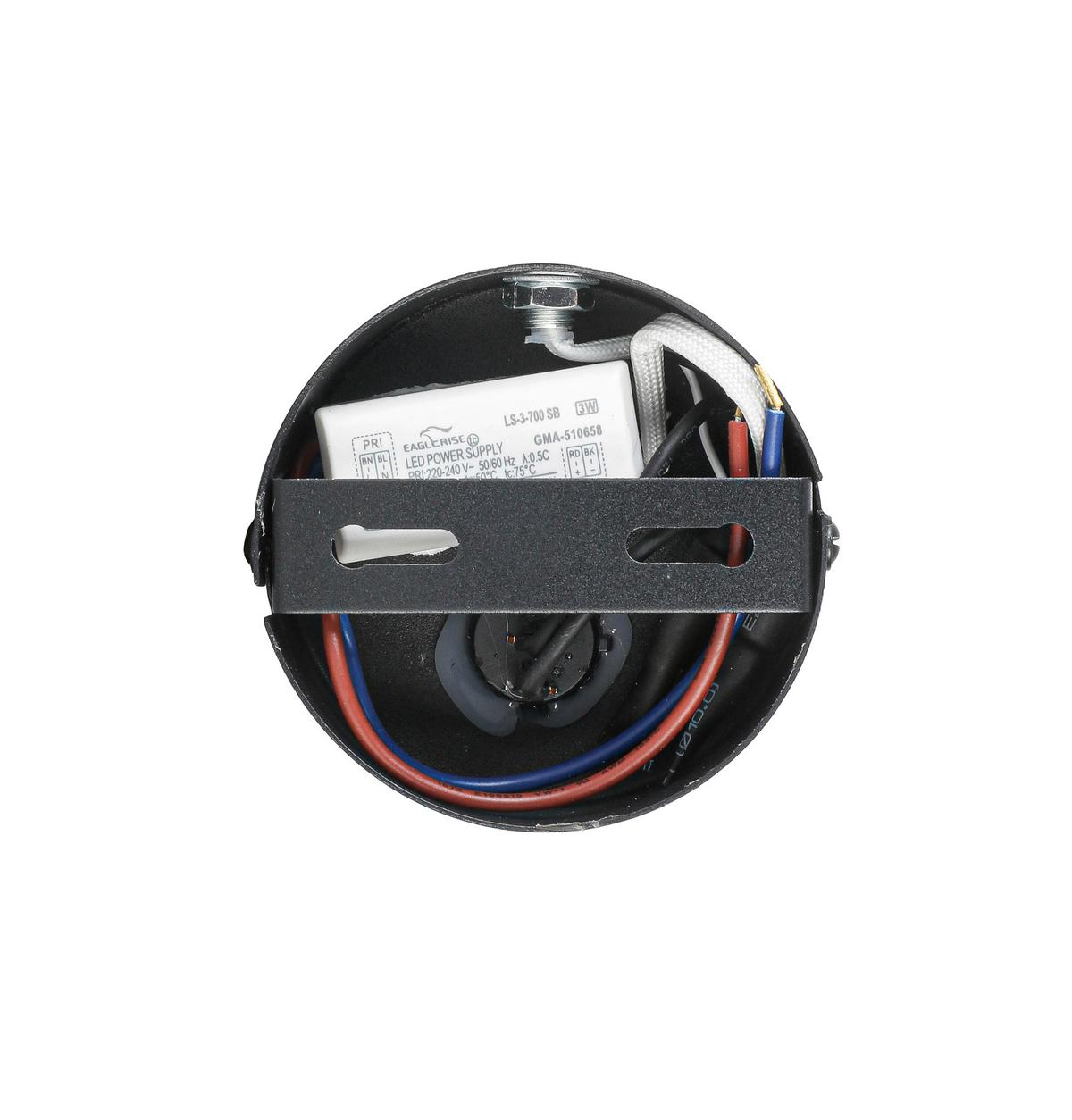 Led Svjetiljka Zidna Huoim - crna, Konvencionalno, metal/plastika (3/8/46cm) - Mömax