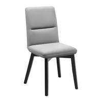 Stuhl Canon in Silberfarben - Silberfarben/Schwarz, Konventionell, Holz/Textil (49/88/61cm) - Based