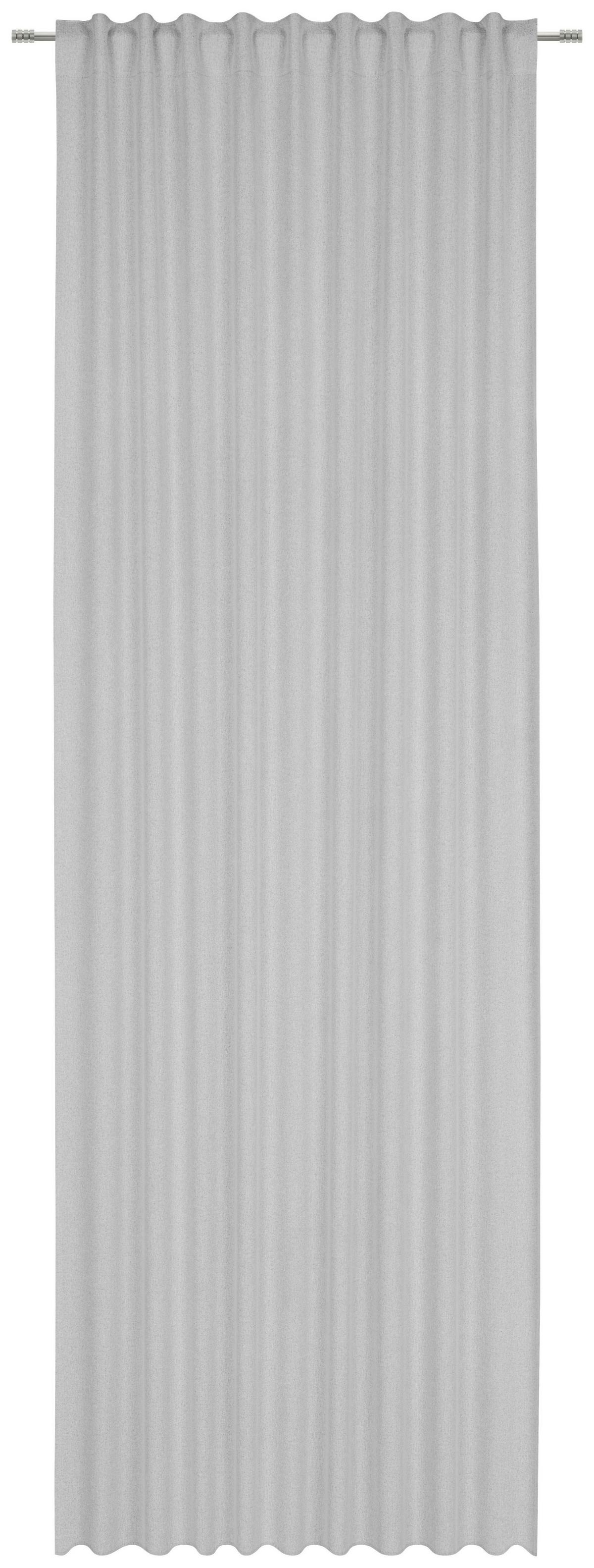 ZASŁONA GOTOWA DUNCAN - szary, Konventionell, tkanina (135/300cm) - Esposa