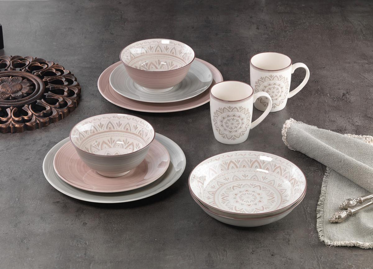 MISKA DO SAŁATY 745108 - kremowy/szary, Konventionell, ceramika (21cm) - Ritzenhoff Breker