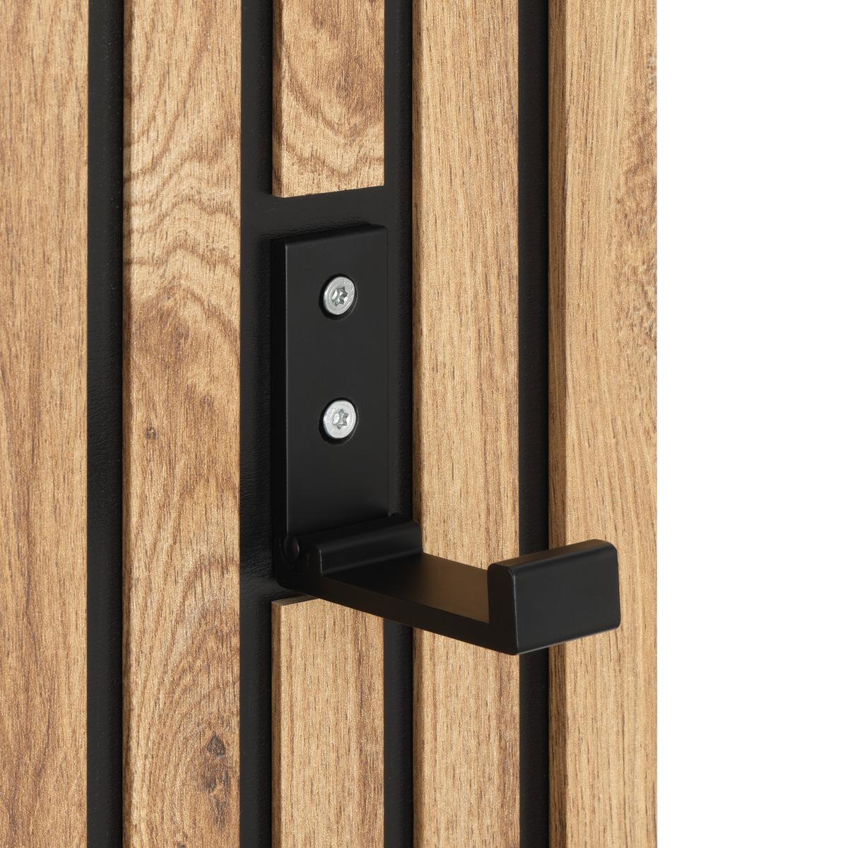 Garderobni Panel Arko Stripes - barve hrasta, Moderno, steklo (103,3/56,6/1,63cm) - Mömax