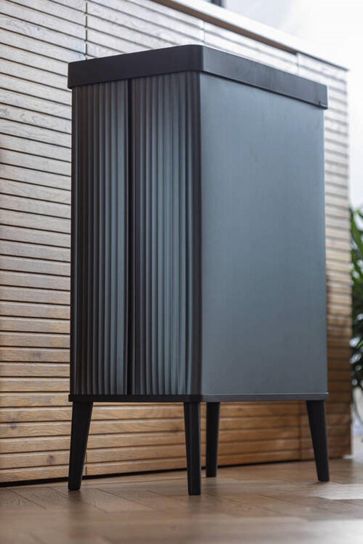 KOSZ NA ODPADY VERTO BIN HIGH, PERLROSA - brudny róż, Basics, tworzywo sztuczne (26,5/68,7/43,5cm) - Curver