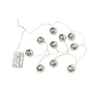 Lichterkette Disco Silberfarben max. 0,6 Watt - Silberfarben, Glas/Kunststoff (165cm) - Mömax