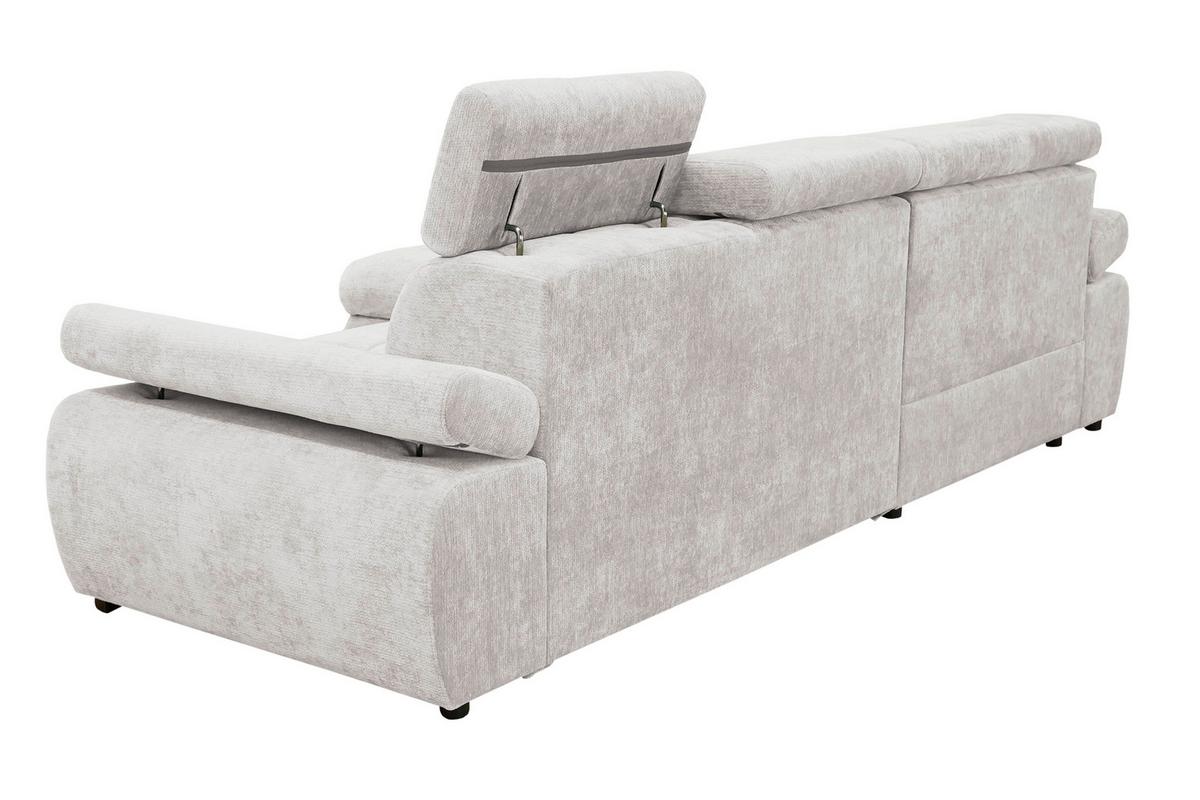 Kutna Garnitura Vegas - svijetlo siva/crna, Design, drvo/tekstil (173/294cm) - Modern Living