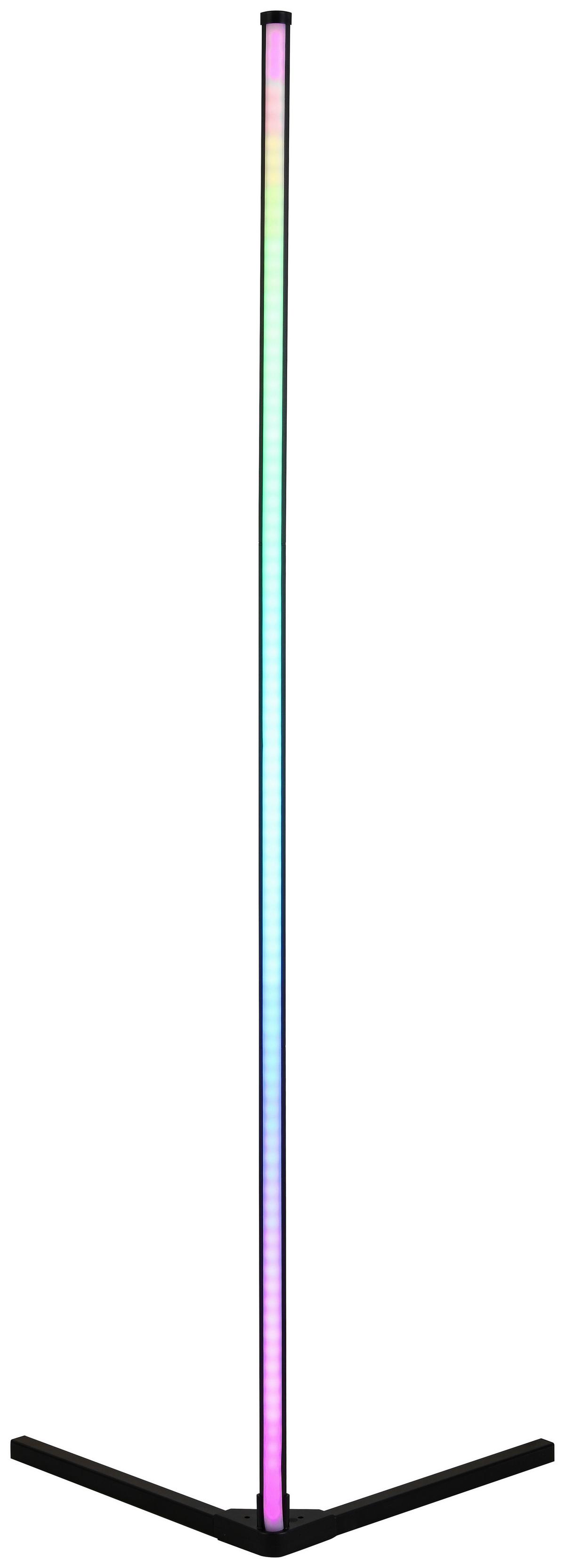 LED-Stehleuchte Julika max. 12 Watt - Schwarz, MODERN, Kunststoff/Metall (38,5/38,4/140cm) - Mömax