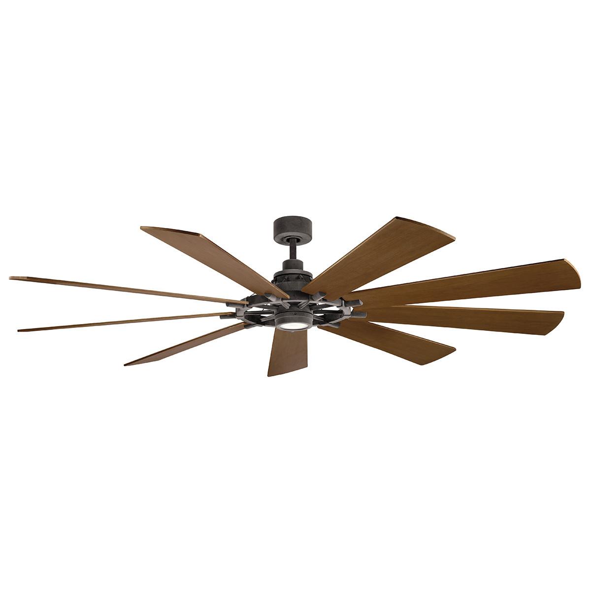 Stropni Ventilator Klf-Gentry-85-Wz - boje oraha/boje cinka, Natur, staklo/drvo (216/42cm)