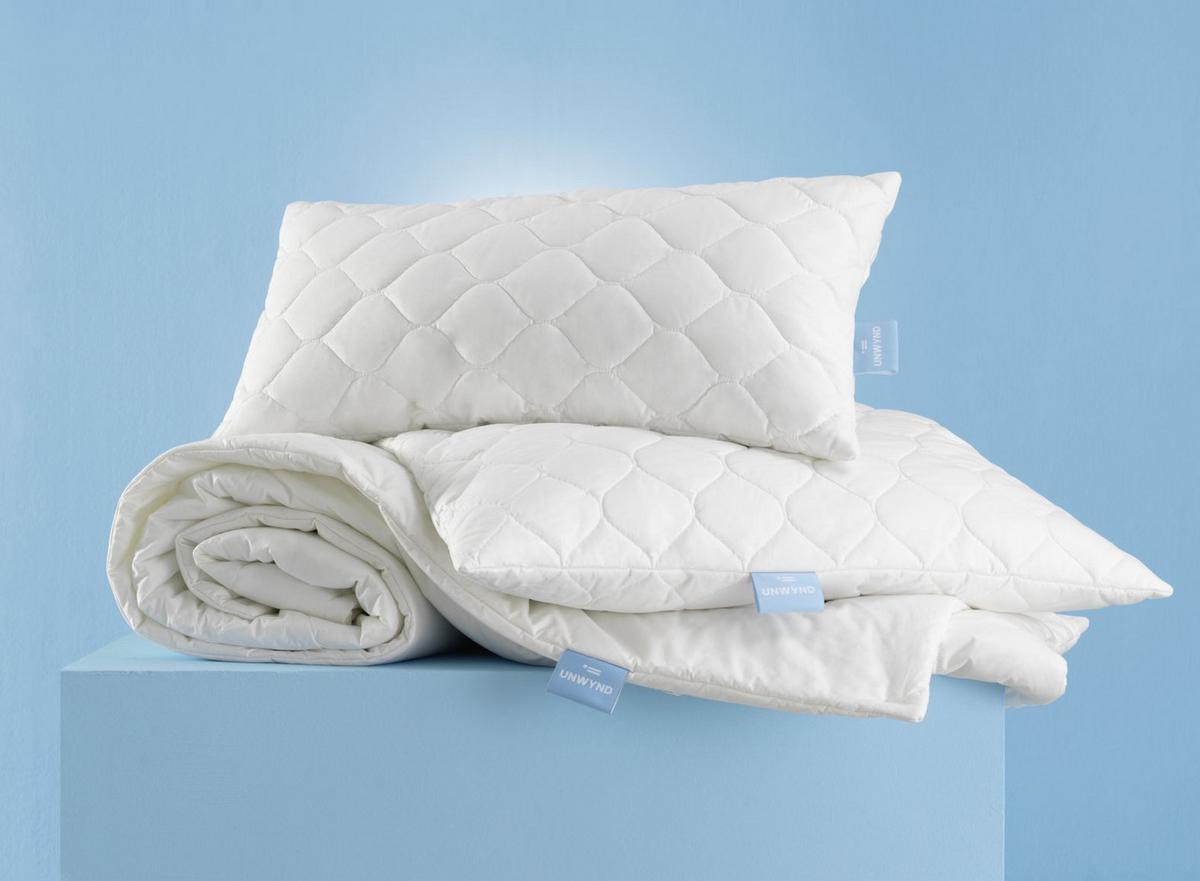 PODUSZKA POD GŁOWĘ KISSEN CYCLE - biały, Basics, materiały naturalne/tkanina (40/80cm) - UNWYND