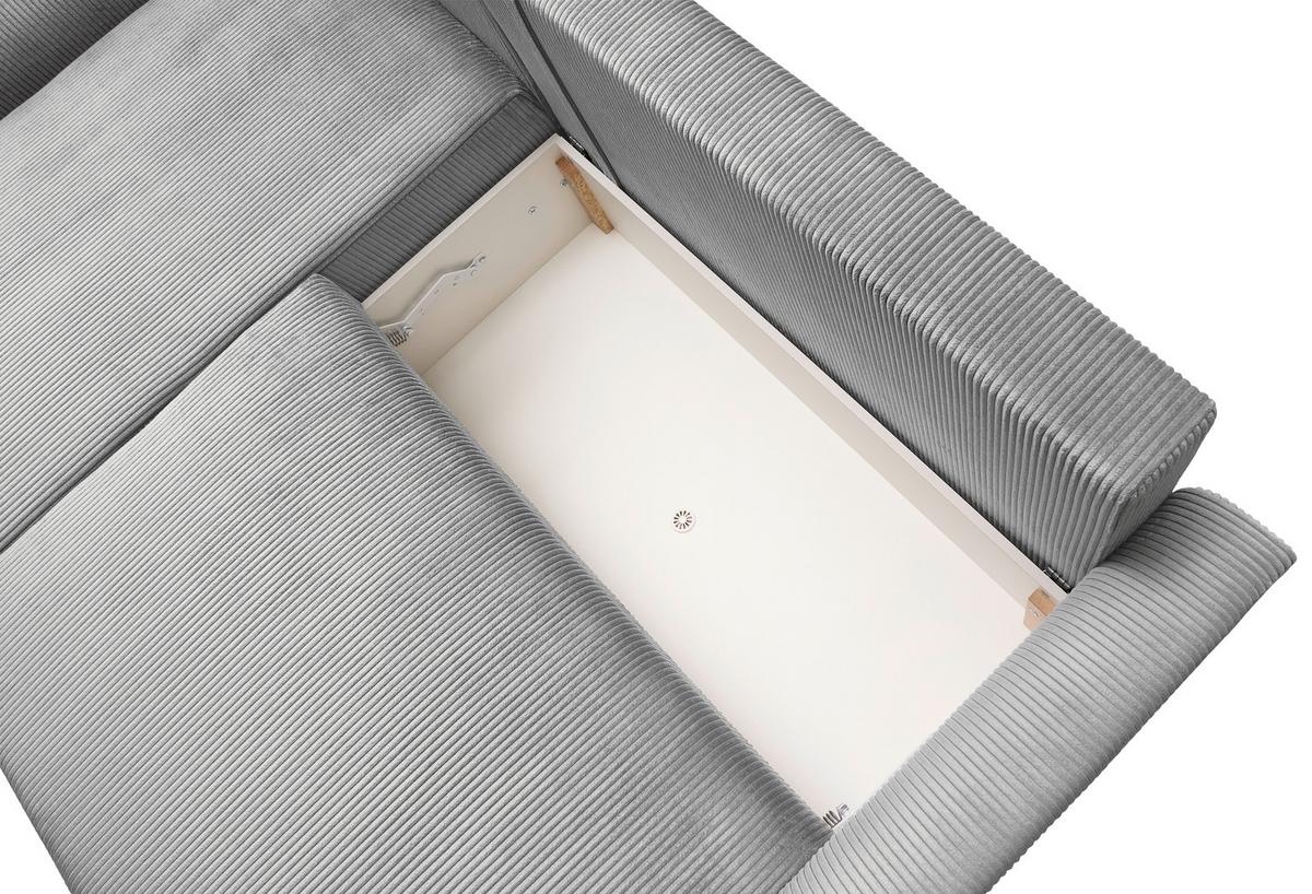 Coltar KIM - gri, Modern, lemn (233/146cm) - Modern Living