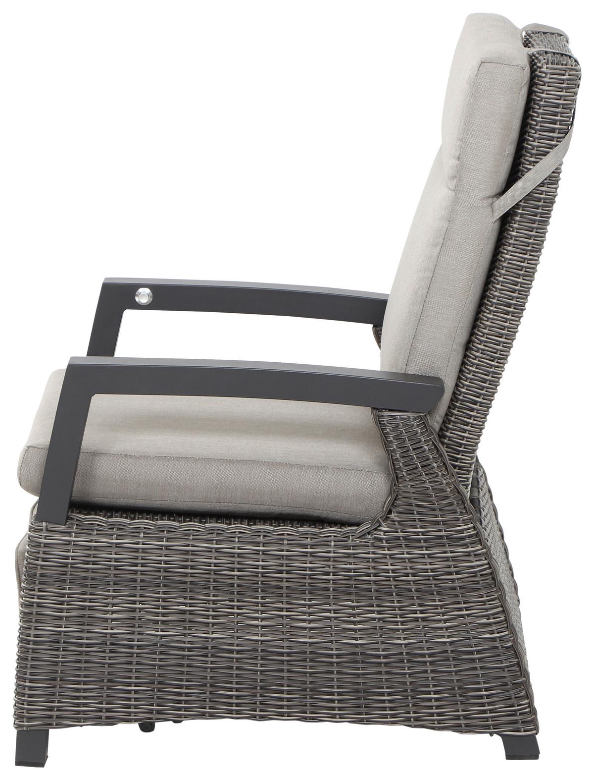 Loungegarnitur Corido Grau - Basics, Keramik/Kunststoff (72/103/160cm) - Siena Garden