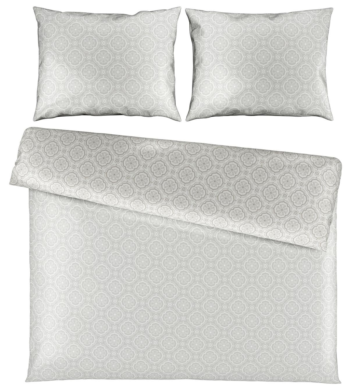 Posteljina Ethno 200x200/2x60x80cm - svijetlo siva, Lifestyle, tekstil (200/200cm) - Mömax