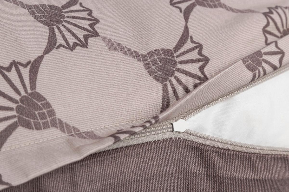 POSZEWKA NA PODUSZKĘ POD GŁOWĘ JOOP! CORNFLOWER DOUBLE - taupe, Basics, tkanina (80/40cm) - Joop!