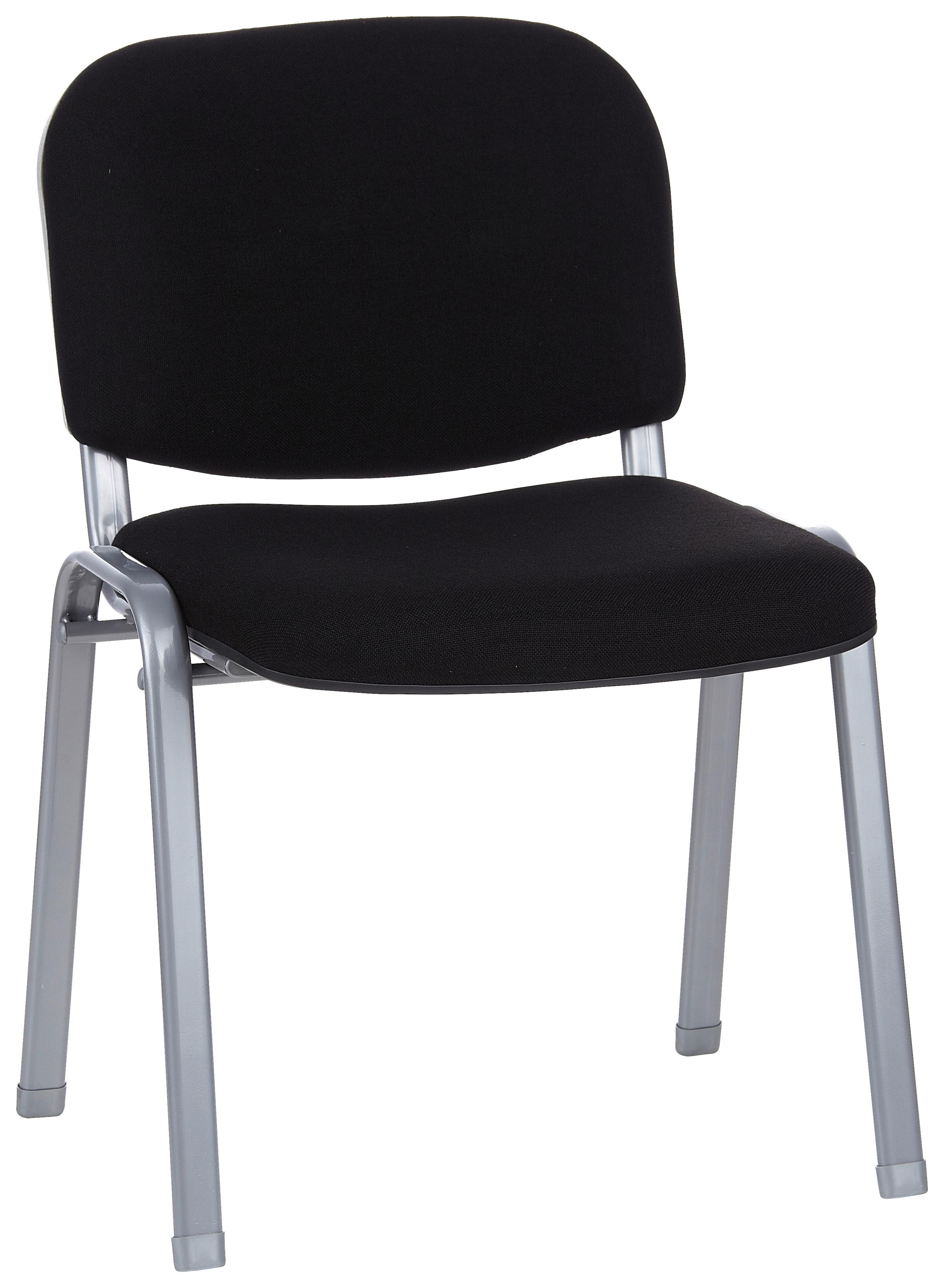 Konferenčni Stol Xt 600, Črna - srebrne barve/črna, Basics, kovina/tekstil (58/84/48cm) - MID.YOU