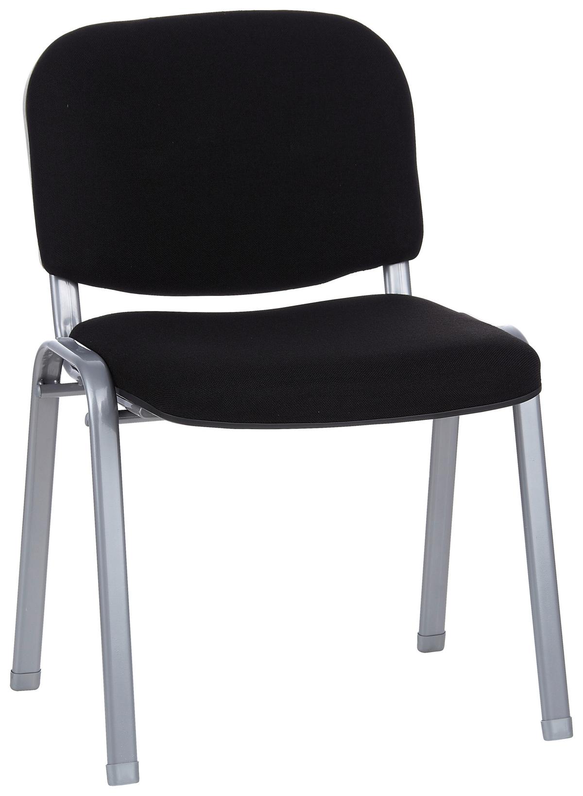 Konferenčni Stol Xt 600, Črna - srebrne barve/črna, Basics, kovina/tekstil (58/84/48cm) - MID.YOU