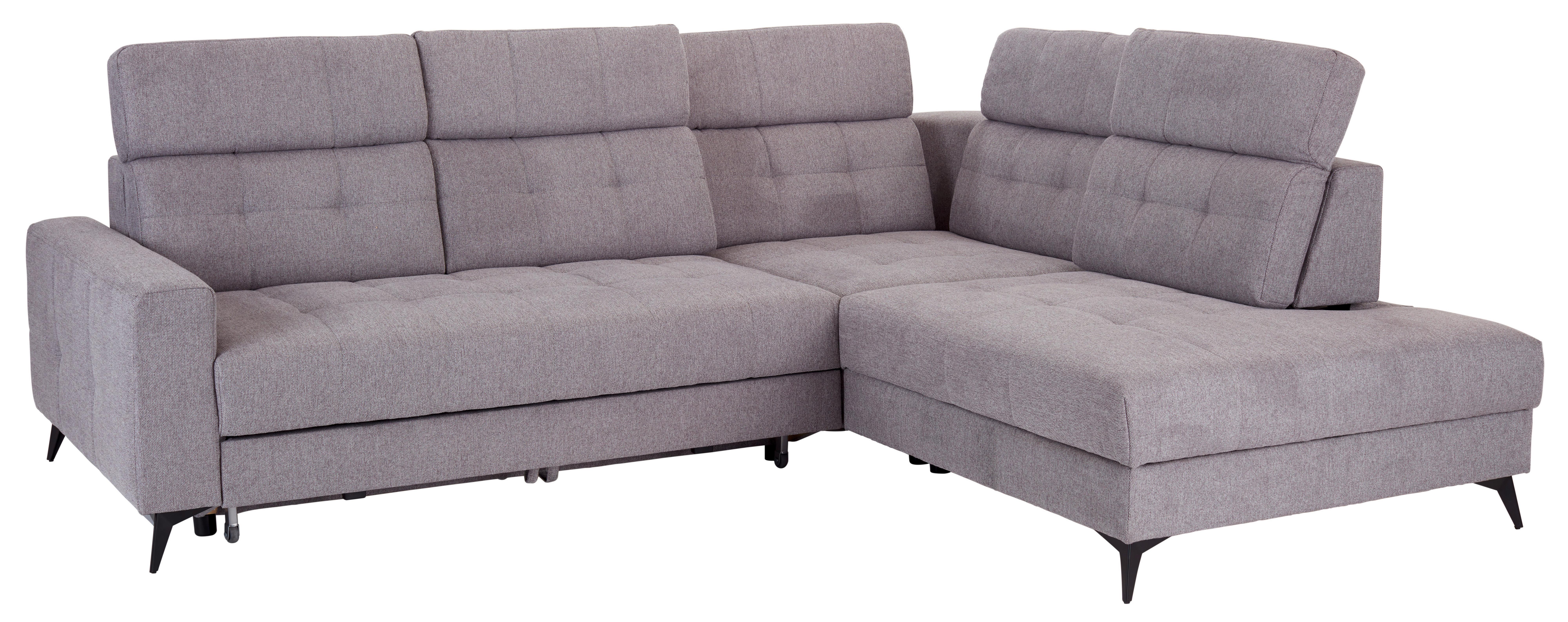 Sjedeća Garnitura Barletta - crna, Modern, tekstil/metal (289/228cm) - Modern Living