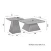 SOFFBORD THIAGO - svart, Modern, trämaterial/sten (55/34/55/34/32/46cm) - Bessagi Home