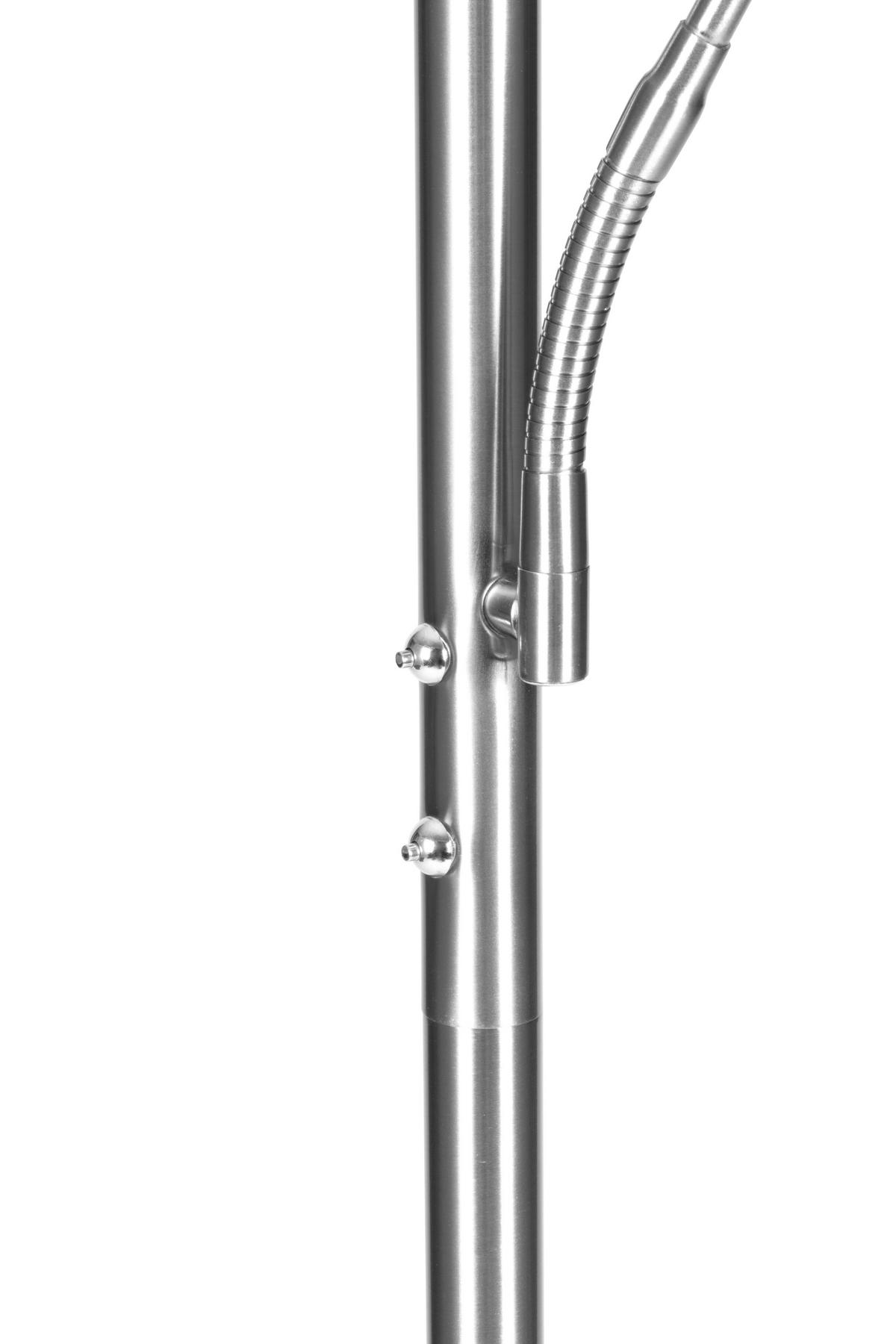 LAMPA LED OŚWIETLAJĄCA SUFIT WORTHING *SBN* - kolor srebrny/biały, Design, tworzywo sztuczne/metal (28/180cm) - Novel