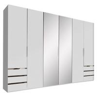Ormar S Klasičnim Vratima Level 36a - bijela/srebrne boje, Moderno, staklo/drvni materijal (300/216/58cm) - Modern Living