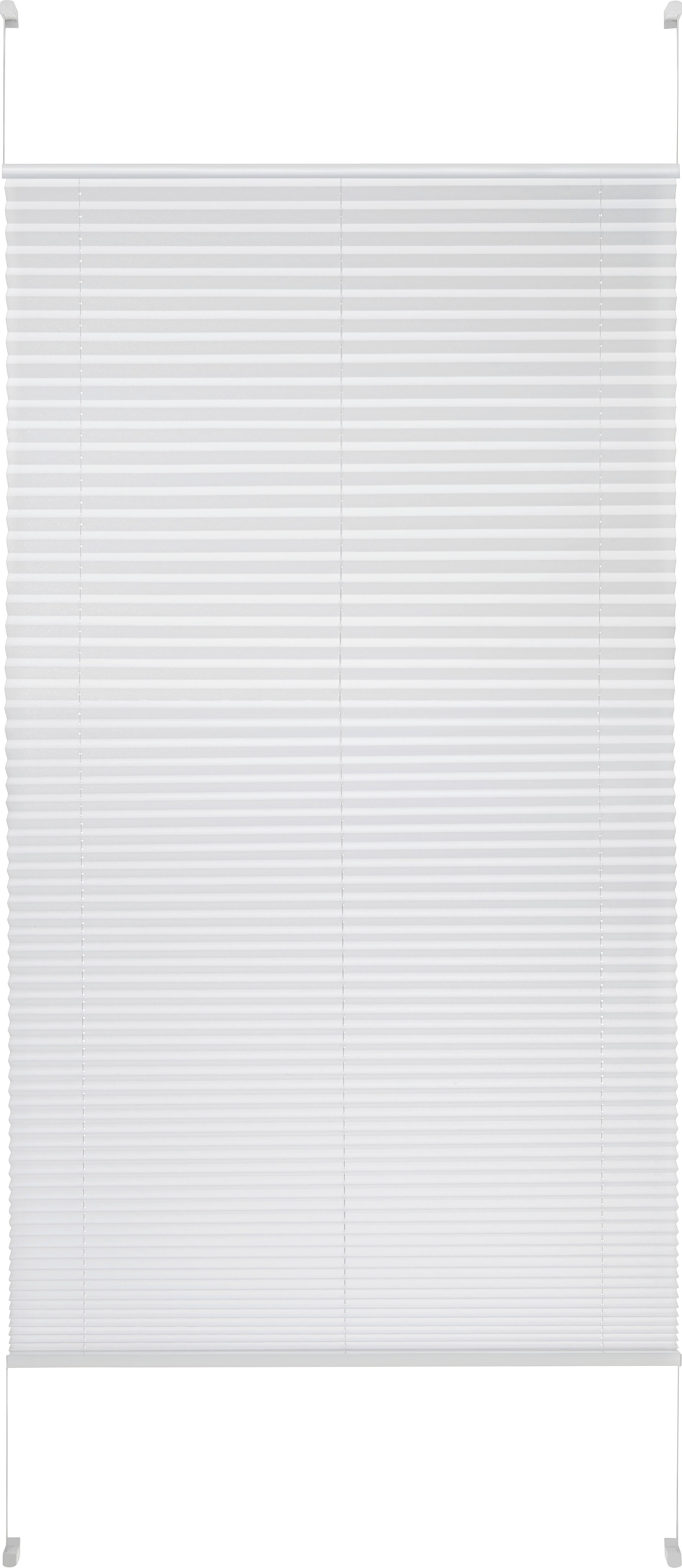 store plissé Light in Weiss ca. 120x130cm - Weiss, Textil (120/130cm) - Premium Living