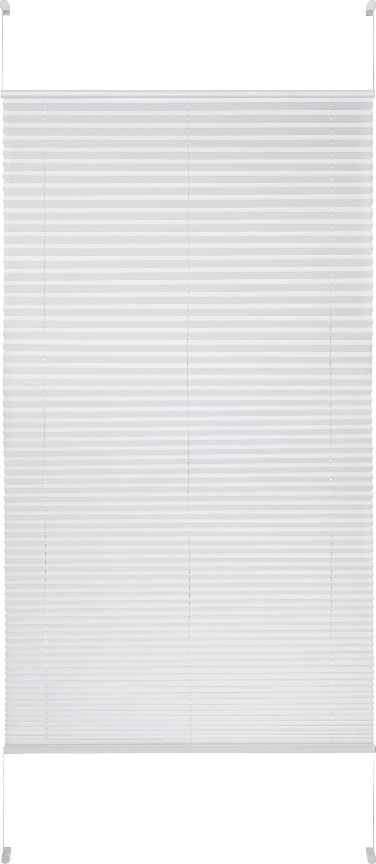 Plissee Light in Weiss ca. 120x130cm - Weiss, Textil (120/130cm) - Premium Living