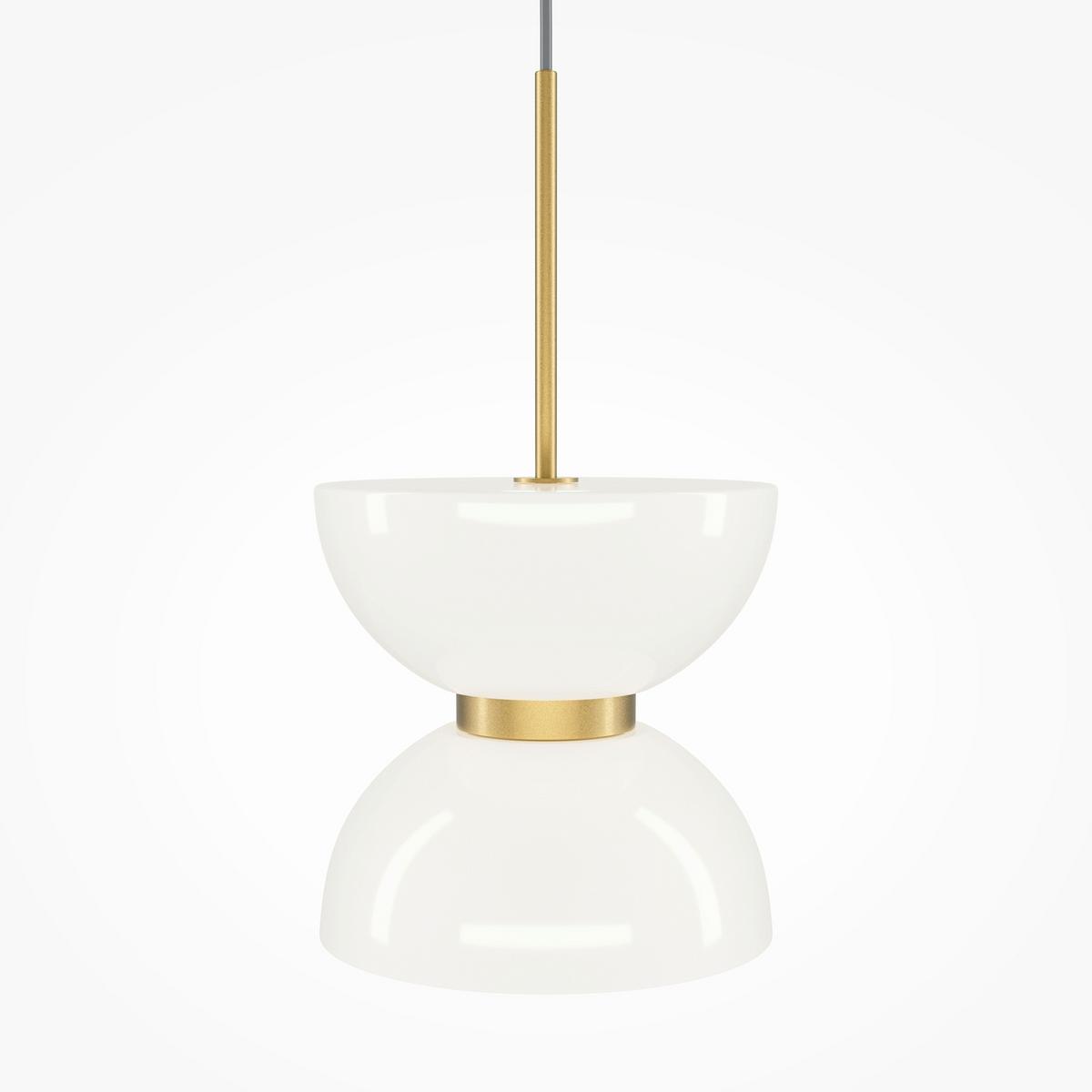 Pendelleuchte Mod178pl-L11g3k - Weiss/Goldfarben, Design, Metall (22/350cm) - MAYTONI
