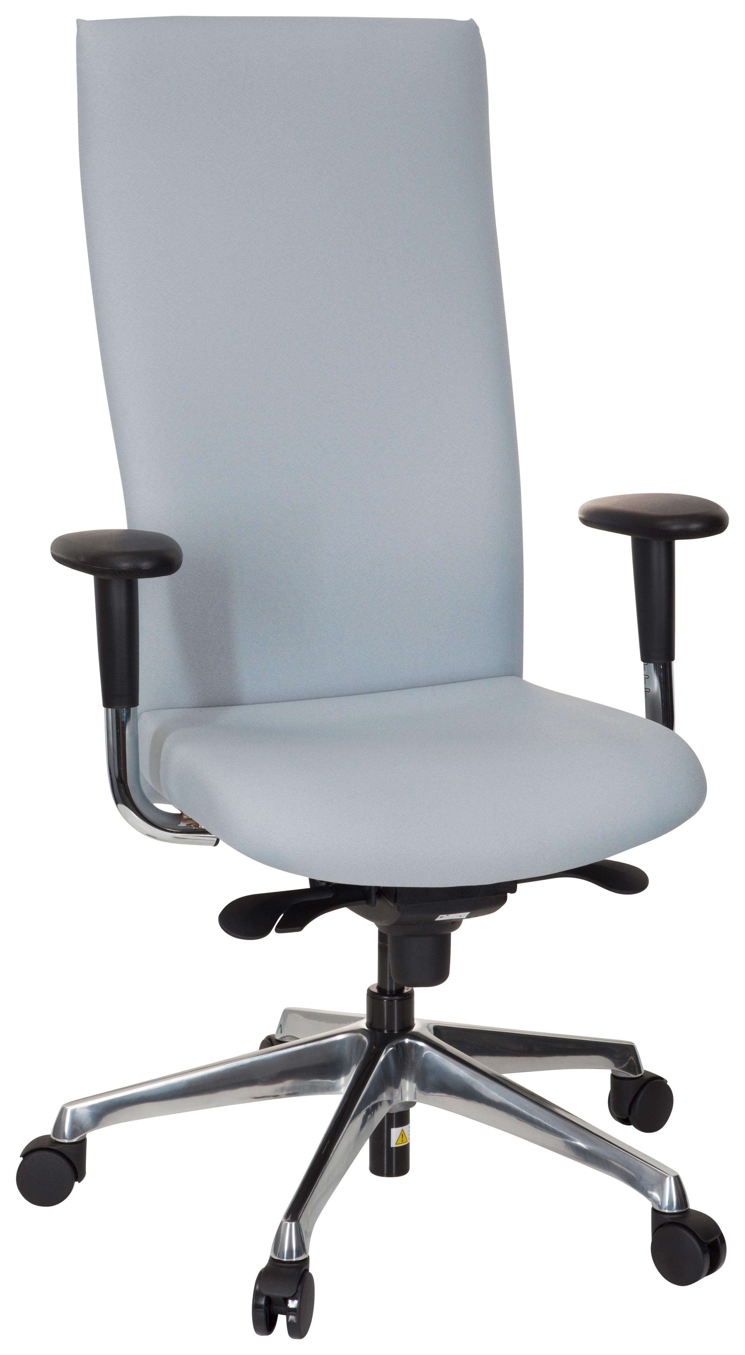 Pisarniški Stol Office-tec, Svetlo Siva - siva/barve aluminija, Moderno, kovina/umetna masa (58/131/54cm) - MID.YOU