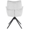 STOL MED ARMSTÖD LUCIA - grå/svart, Lifestyle, metall/textil (62/90/64cm) - Premium Living