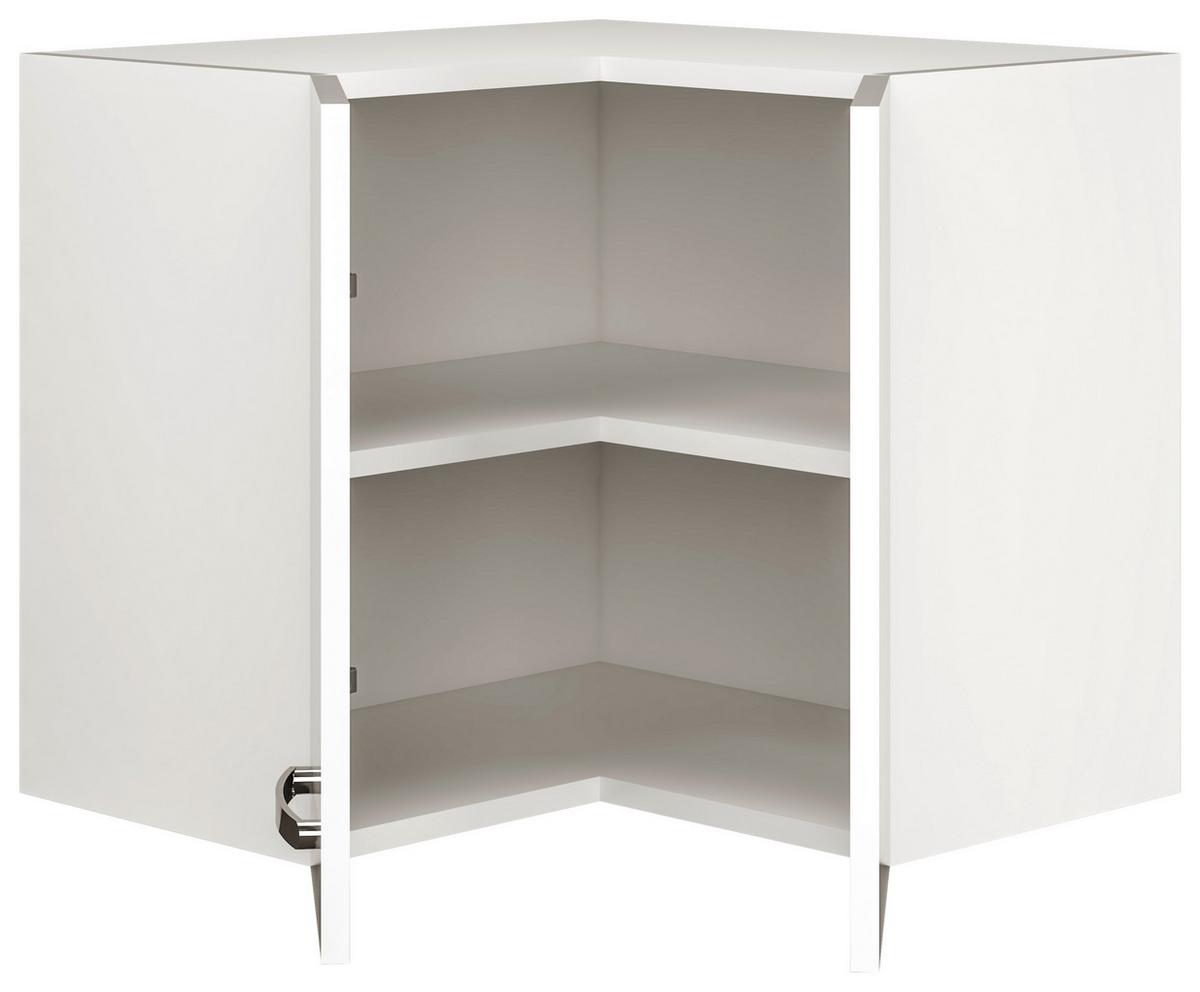 Corp suspendat pe colț Alba - alb/alb lucios intens, Modern, material pe bază de lemn (60/54,8/32cm)