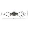 LED-TAKLAMPA RAUTA - svart, Modern, plast (63/27,5/4,5cm) - Mömax