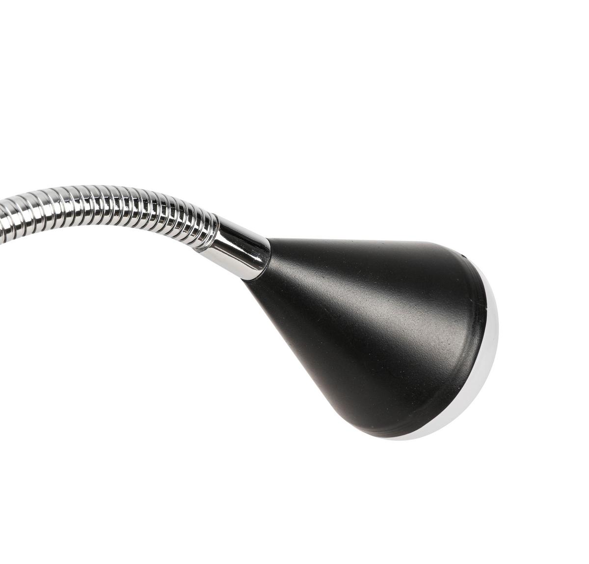 LAMPA ZACISKOWA LED FLEX *SBB* - czarny/przezroczysty, Basics, tworzywo sztuczne/metal (42/6/10cm) - Boxxx